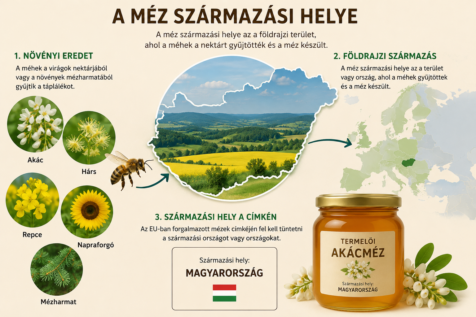 méz származási hely
