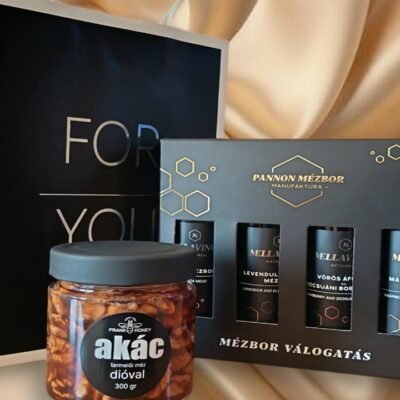 mézborválogatás és akáméz dióval