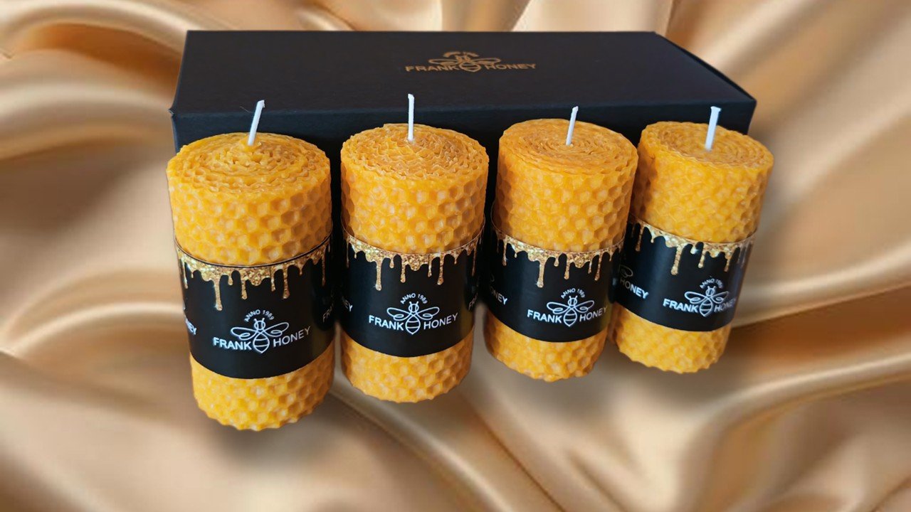 adventi méhviaszgyertyák